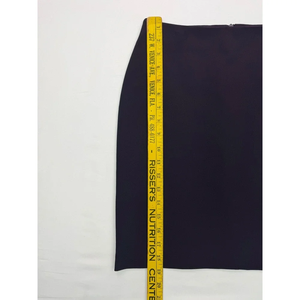 Vintage Bebe Iridescent Purple High Rise‎ Mini Pencil Skirt Y2K Thigh Slit 2P